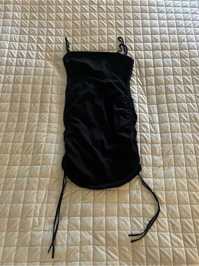 Abercrombie & Fitch Black Ruched Mini Dress